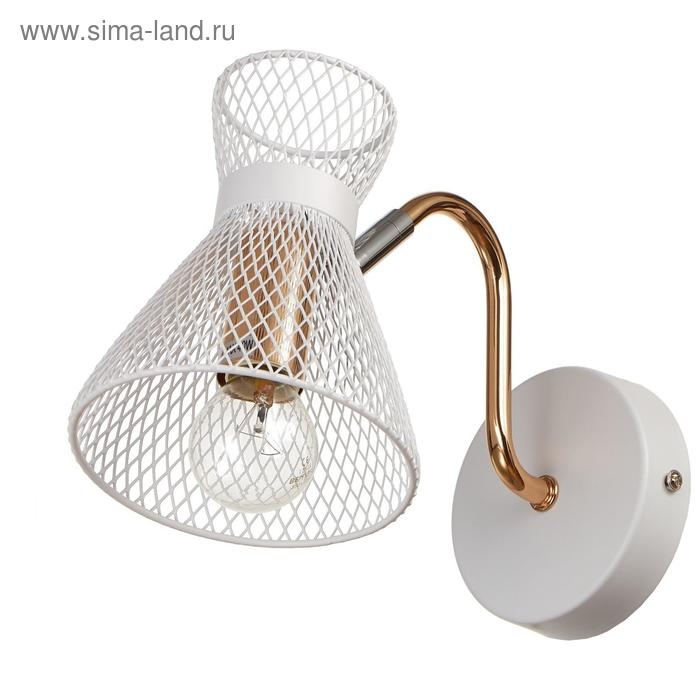 Бра 662458/1 E14 40Вт белый-золото 25х12х18 см