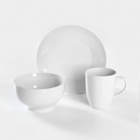 Набор фарфоровый для завтрака &laquo;Бельё&raquo;, 3 предмета