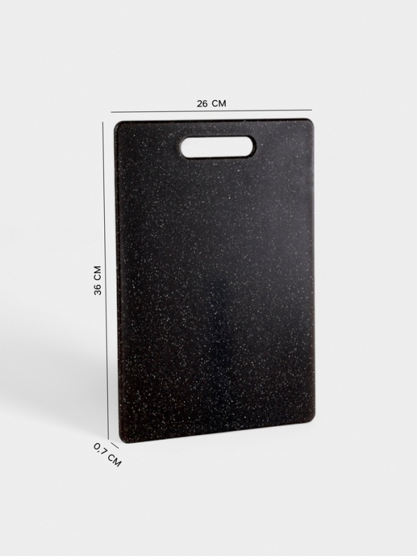 Доска разделочная Доляна &laquo;Морбио&raquo;, пластик PP, 36&times;26&times;0.7 см, чёрная