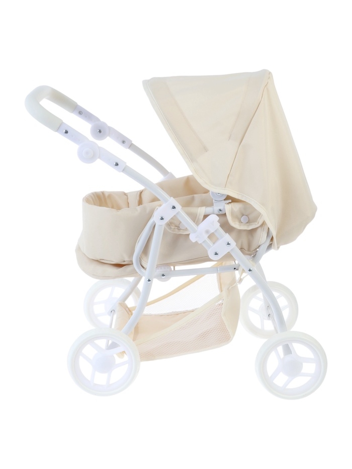 Коляска для кукол универсальная, с переноской, с корзиной, металлический каркас