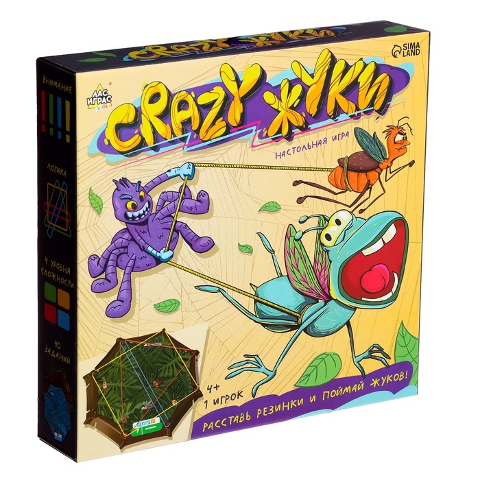 Настольная игра &laquo;Crazy жуки&raquo;, 1 игрок, 4+