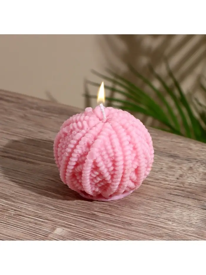 Свеча "Пряжа" 5х5х6,5 см, соевый воск