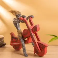 Сувенир "Абориген байкер" дерево, 35х15х30 см