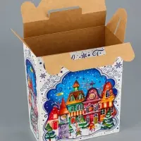 Подарочная коробка новогодняя Мечты сбываются 17 х 7 х 25,5 см