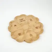 Менажница в форме цветка &laquo;Любовь&raquo;, бамбук, 25 см