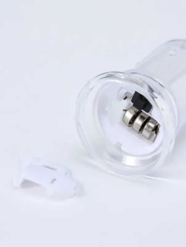 Светодиодная свеча LED "Свеча с подтёками" 3хLR41, прозрачный 3,5х3,5х7,2 см