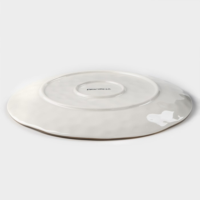 Тарелка фарфоровая Доляна &laquo;Космос&raquo;, d=27,5 см, цвет белый