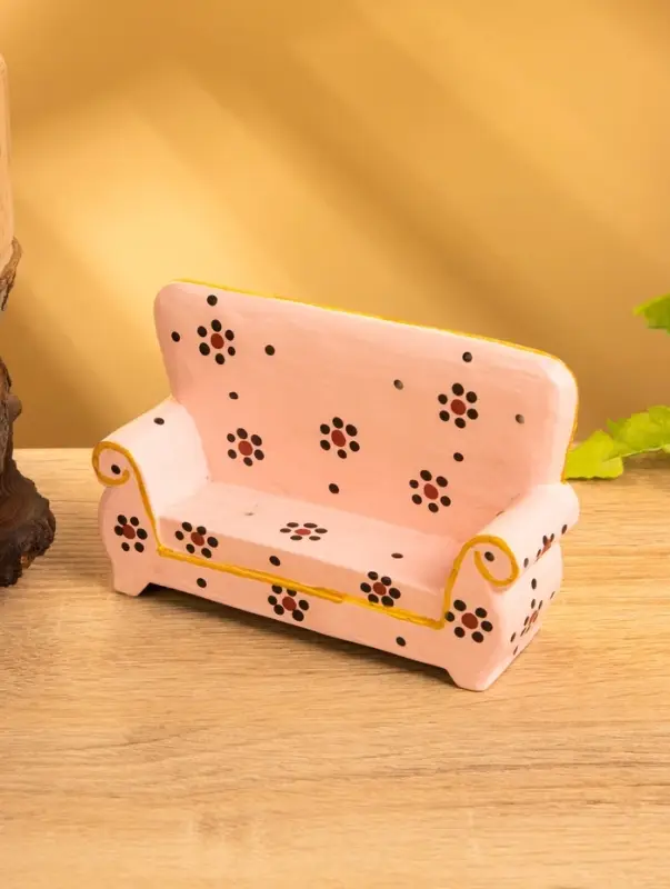 Сувенир &laquo;Диван с цветами&raquo;, 13&times;4&times;9 см, дерево, розовый