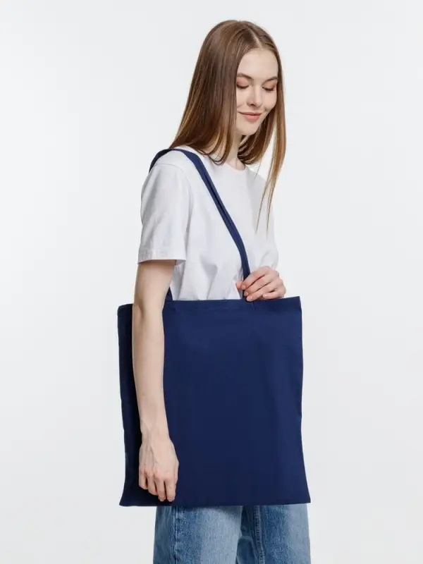 Холщовая сумка Optima 135, темно-синяя