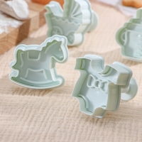 Набор плунжеров кондитерских Доляна &laquo;Малышок&raquo;, 4 шт, 5&times;5 см, цвет МИКС