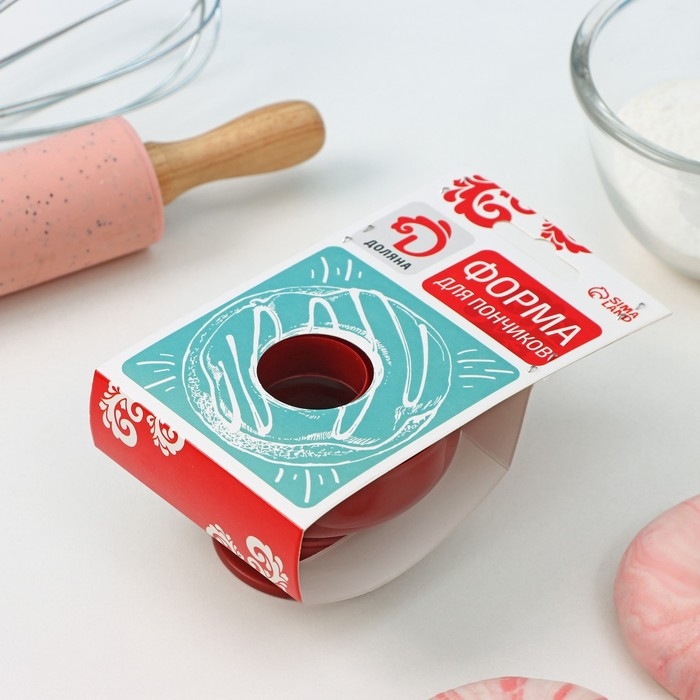 Форма для пончиков Доляна &laquo;Классика&raquo;, 8,5&times;8,5&times;6 см, цвет МИКС