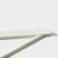 Плечики - вешалки для одежды Доляна, 44,5&times;23 см, 3 шт, с перекладиной, широкие плечики, деревянные сорт B, цвет белый