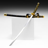 Сувенирное оружие &laquo;Катана&raquo;, чёрные ножны, золотистая обмотка, 102 см