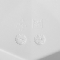 Горшок для цветов с поддоном &laquo;Призма&raquo;, 1 л, цвет белый