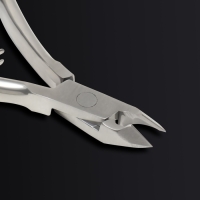 Кусачки маникюрные для кутикулы &laquo;Premium&raquo;, двойная пружина, 10,6 см, длина лезвия - 6 мм, на блистере, цвет серебристый