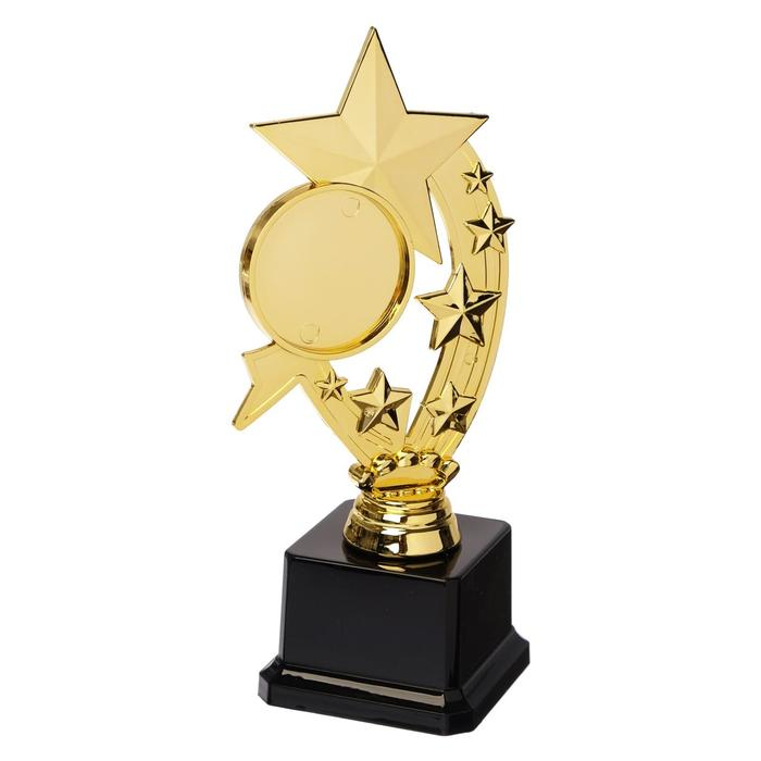 Наградная фигура &laquo;Звезда&raquo;, подставка пластик черная, 22 х 9,5 х 7,5 см.