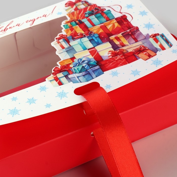 Коробка новогодняя складная &laquo;Новогодние подарки&raquo; 16.5 х 12.5 х 5 см, Новый год