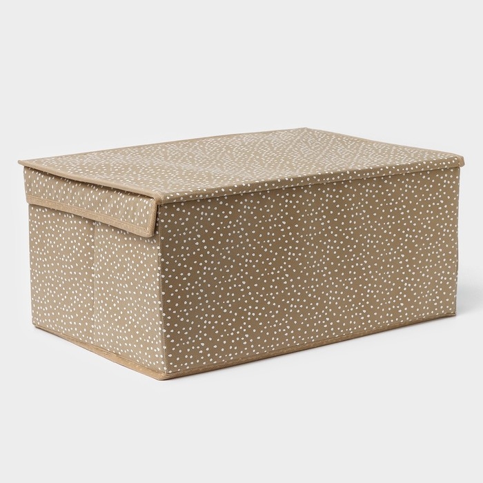 Короб для хранения Доляна Points, 45&times;30&times;20 см, цвет бежевый