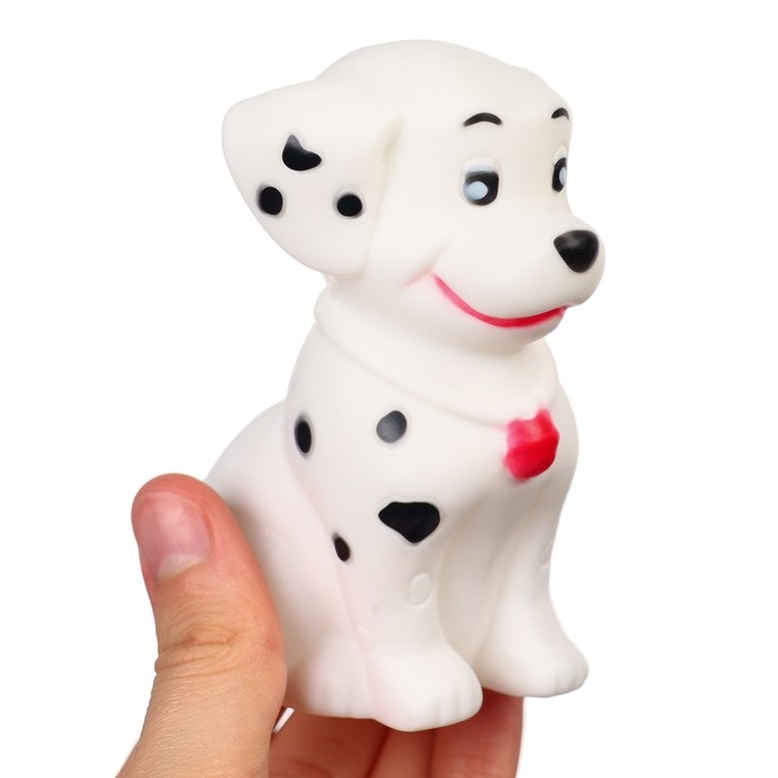 Резиновая игрушка для ванны &laquo;Щенок далматинец&raquo;, 10 см, с пищалкой, Крошка Я