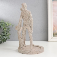 Сувенир полистоун подставка "Песочные люди. Семейный круг" d-8,5 см 24,5х14х14 см