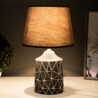 Настольная лампа "Дорианна" Е14 40Вт серый 20х20х33 см RISALUX