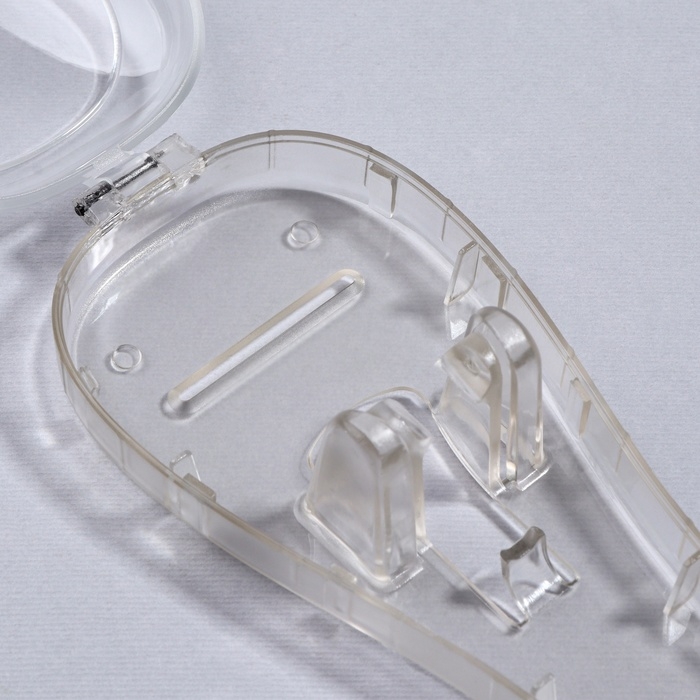 Органайзер для бритвы, с крышкой, вентилируемый, 16,2 &times; 6,1 см, цвет прозрачный