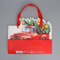 Пакет подарочный новогодний &laquo;Спешу к тебе&raquo;, 30 х 25 х 10 см, Новый год