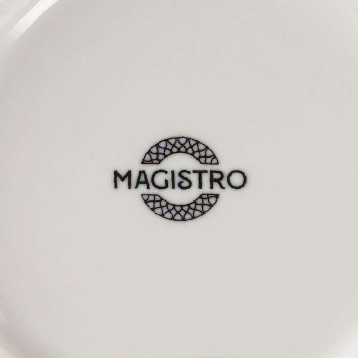 Салатник фарфоровый Magistro Ocean, 800 мл, цвет голубой