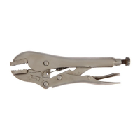 Зажим ручной ТУНДРА, усиленный, плоский захват, с фиксатором, 175 мм