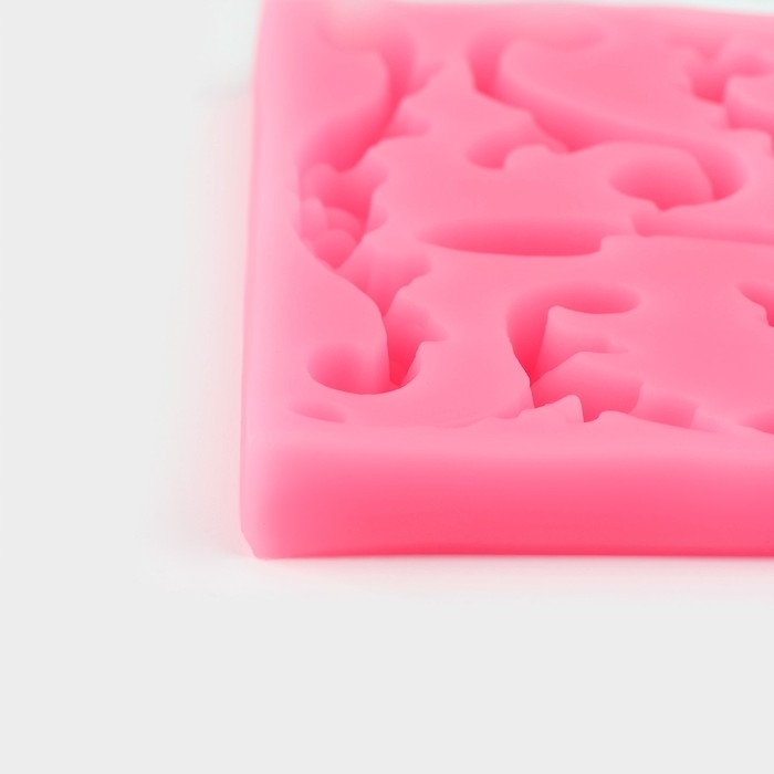 Молд &laquo;Вензельный оттиск&raquo;, 9,8&times;9,8 см, цвет МИКС