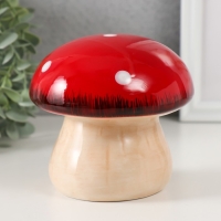 Копилка керамика "Мухоморчик" 13,3х13,3х13,3 см