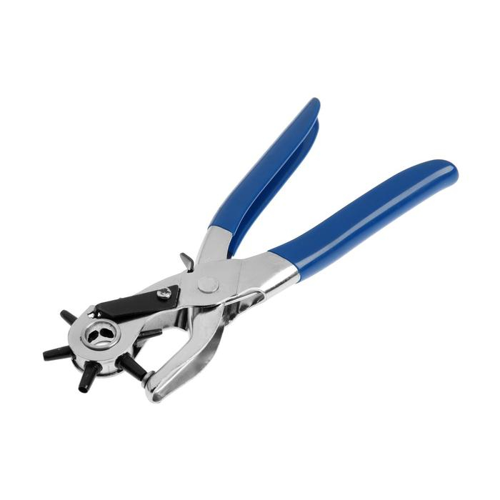 Просекатель дырокол для кожи и картона ТУНДРА, 2-2.5-3-3.5-4-4.5 мм, 225 мм