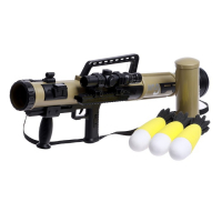 Базука &laquo;Элита&raquo;, свет, звук, стреляет мягкими снарядами, цвета МИКС