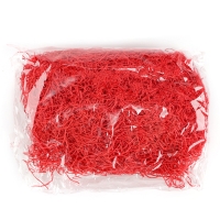 Наполнитель для декора &laquo;Сено&raquo;, 100 гр, цвет красный