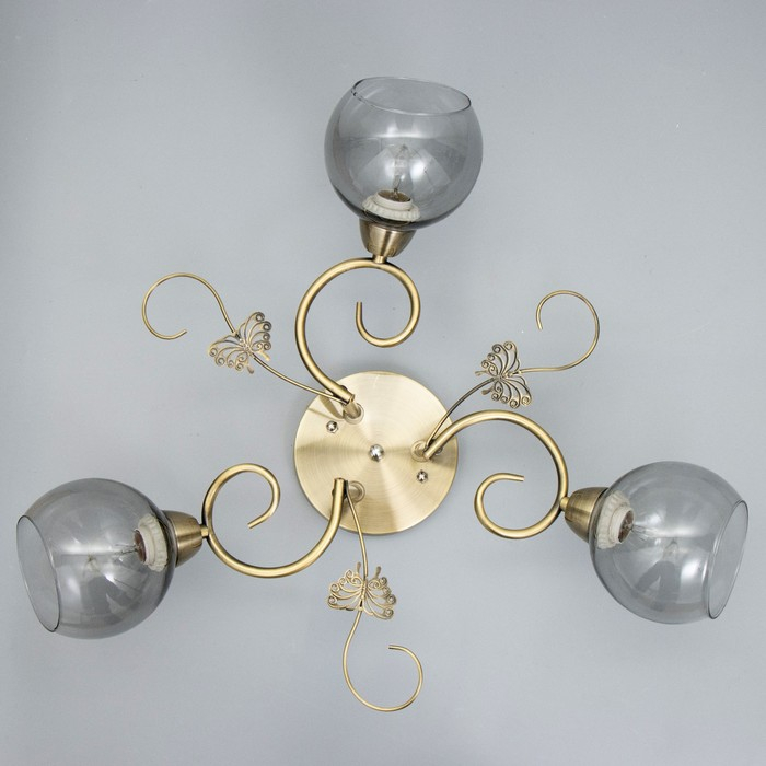 Люстра 6591200/3 E27 40Вт бронза 46х46х24 см BayerLux