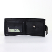 Портмоне мужское на магните, цвет чёрный