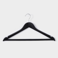 Плечики - вешалки для одежды LaDо́m Bois, 44,5&times;1,2&times;23 см, 3 шт, деревянные сорт А, антискользящая перекладина, цвет тёмное дерево