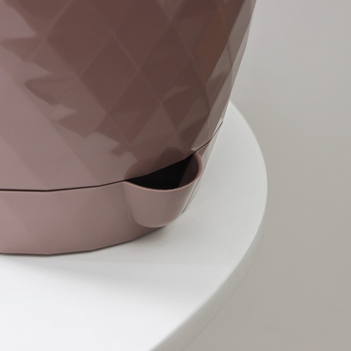 Горшок для цветов с прикорневым поливом &laquo;Румба&raquo;, 3 л, цвет мокко