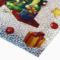 Интерьерная наклейка‒голография &laquo;С Новым годом&raquo;, 21 х 29.7 см, Новый год