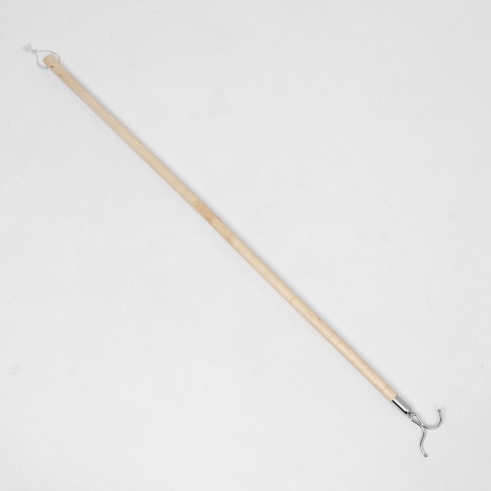 Съемник для одежды L=100, вилка 8&times;6, труба дерево,, цвет бежевый
