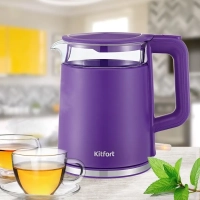 Чайник электрический стеклянный КТ-6124 - 1.2 л