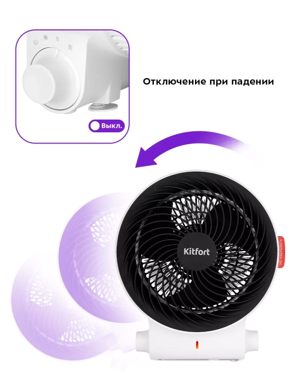 Обогреватель для дома тепловентилятор КТ-2718 - 2000 Вт