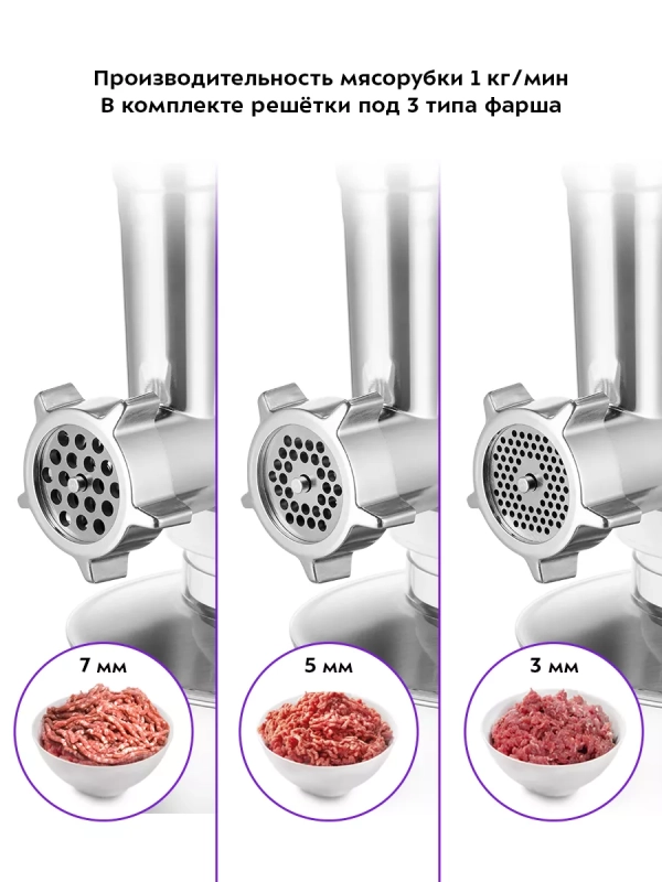 Цельнометаллический планетарный миксер с чашей КТ-3423