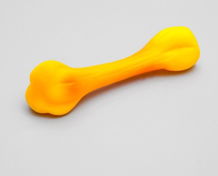 Игрушка пищащая "Кость" для собак, 15 см
