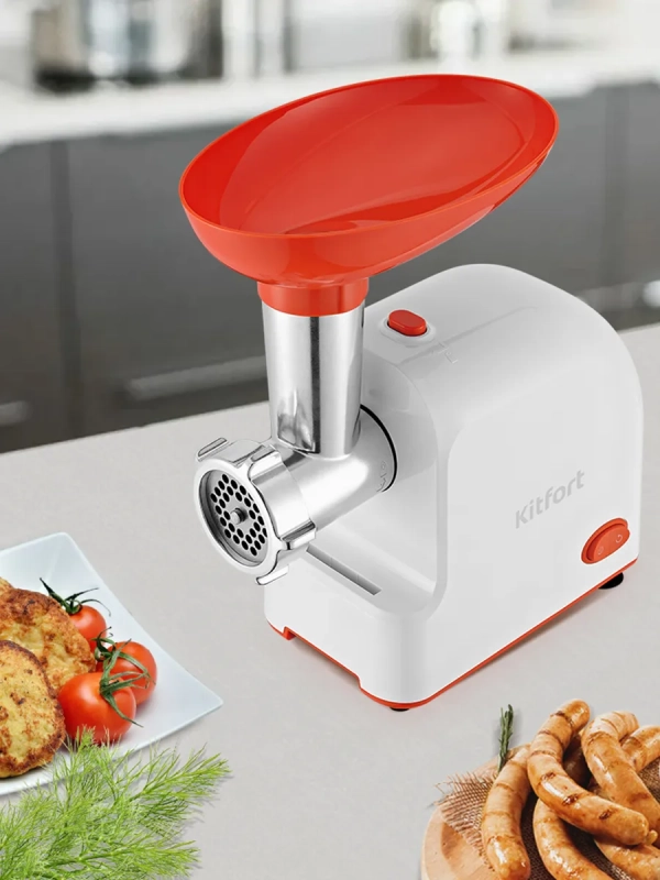 Мясорубка электрическая с насадками КТ-2113 - 1000 Вт