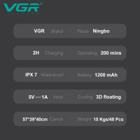 Электрическая бритва VGR V-392 Синяя