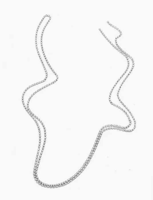 Колье со стразами