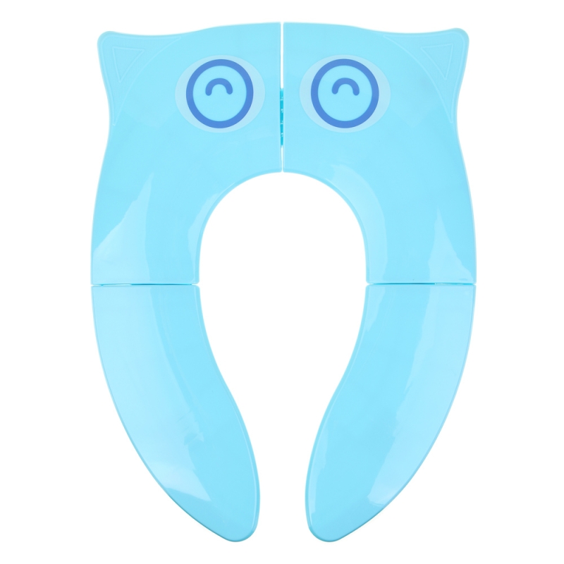 Сиденье для унитаза детское дорожное, ABS-пластик, 35х25,5х3см, цвет голубой