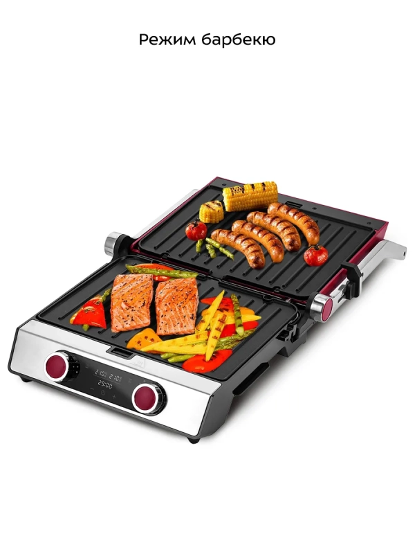 Электрогриль "2 в 1" гриль электрический КТ-3631 - 2200 Вт