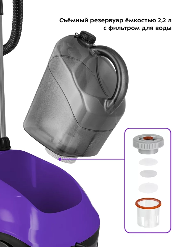 Отпариватель вертикальный для одежды КТ-9123 - 1960 Вт